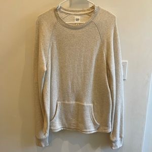 Gap Mens Medium Cream Sweater with Pocket